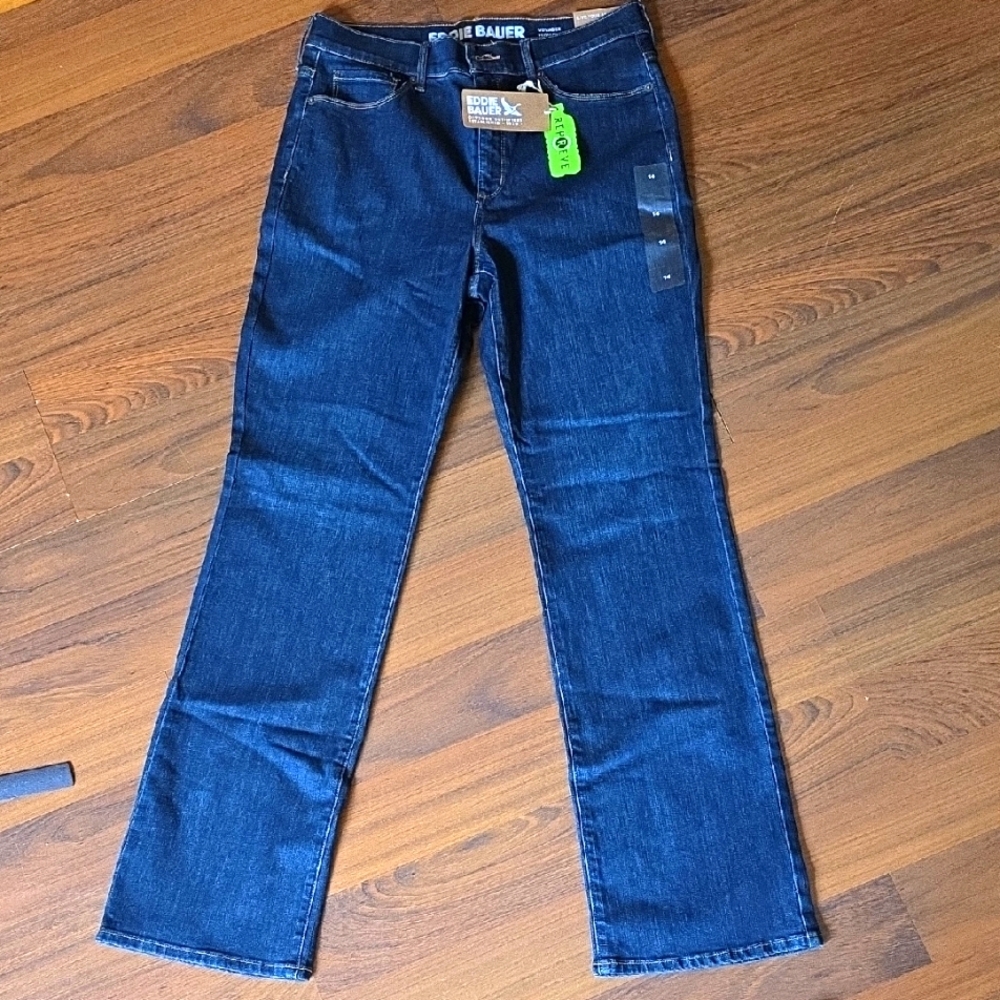 Eddie Bauer Blue Straight Leg Jeans Classic Style